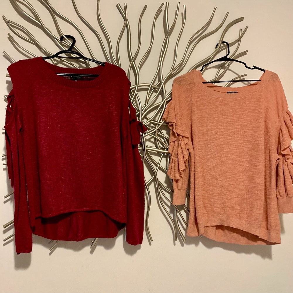 EXPRESS Bundle of 2 Pink Orange Sweater - size M